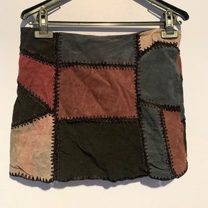 Zara patch work skirt